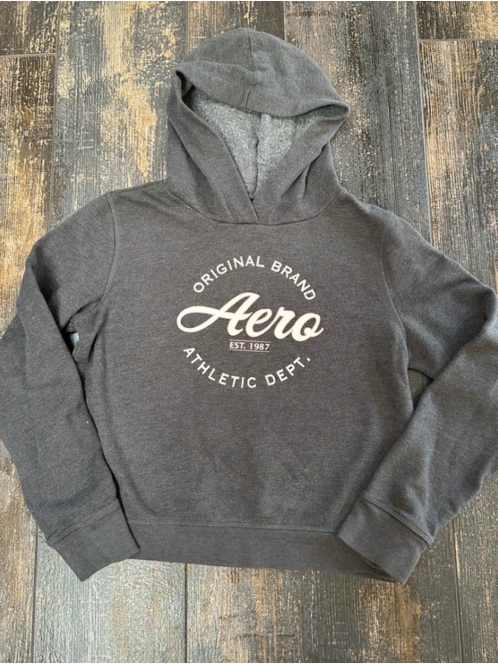 Men's Gray Logo Hoodie Sweater